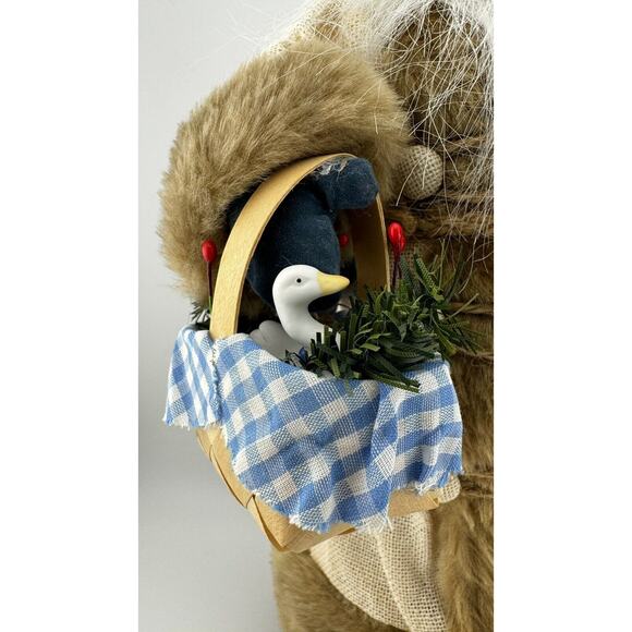 Midwest Cannon Falls Heirloom Santa with Basket and Goose Figurine Christmas - Picture 2 of 10